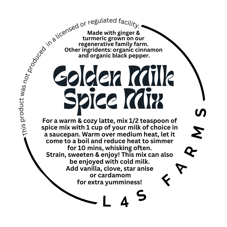 Golden Milk Spice Mix - 2 oz