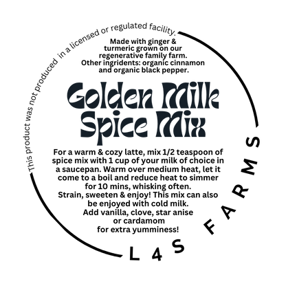 Golden Milk Spice Mix - 2 oz