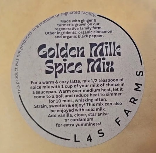 Golden Milk Spice Mix - 2 oz